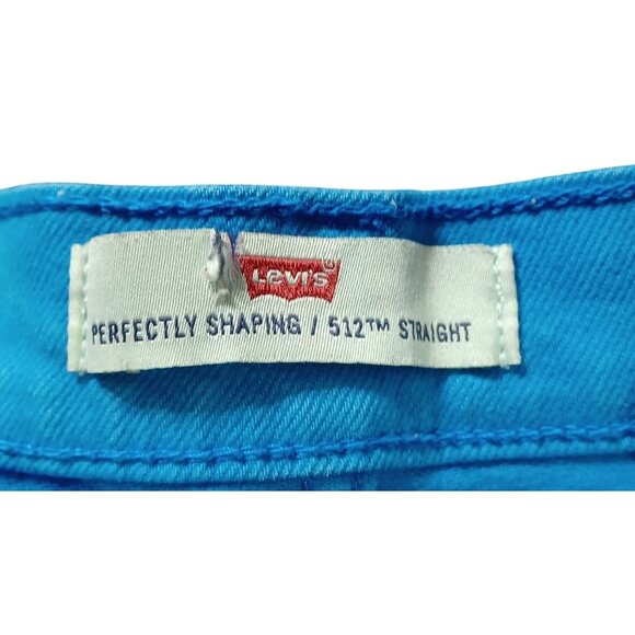 Levis Womens Perfectly Shaping 512 Straight Jeans Light Blue Denim 31x32 - Picture 8 of 8